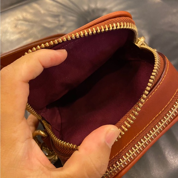 Coach Tan Rogue Crossbody 12 In Signature Canvas With Patches #CD681 - Picture 8 of 10